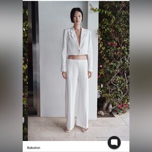 Nwt🤍ARITZIA babaton parity linen pants in oak size 6